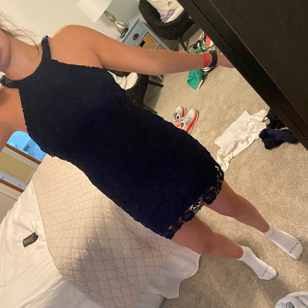 Lulus navy blue dress!